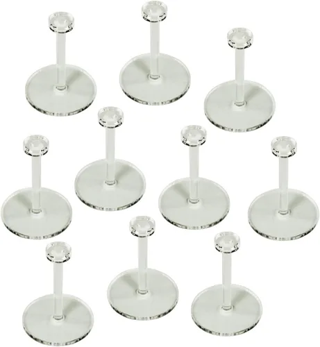 LITKO Kit de soporte de vuelo circular de 1.063 in | Compatible con Star Wars: Legion | 0.059 in transparente con clavija de 1.25 pulgadas | Paquete