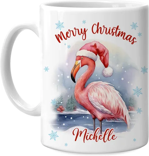 Miniatura 8 de Hyturtle Regalos personalizados para amantes de los osos – Taza de café de cerámica con nombre personalizado de oso con sombrero de Papá Noel
