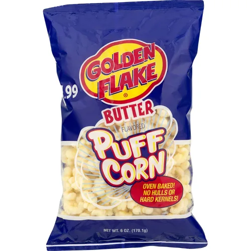 Miniatura 5 de Golden Flake Mantequilla de maíz de hojaldre, bolsas de 6 onzas (paquete de 4)