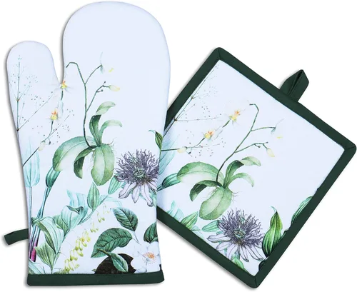 Miniatura 26 de AMOUR INFINI Juego de 2 soportes para ollas de algodón resistentes al calor, antideslizantes de 8 x 8 pulgadas, almohadillas calientes para cocina
