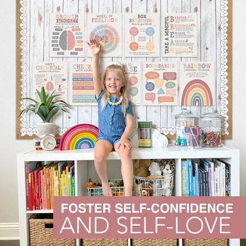 Miniatura 2 de Hadley Designs 9 pósteres de salud mental para el aula, consejero escolar, oficina, decoración de oficina, terapia de salud mental, carteles