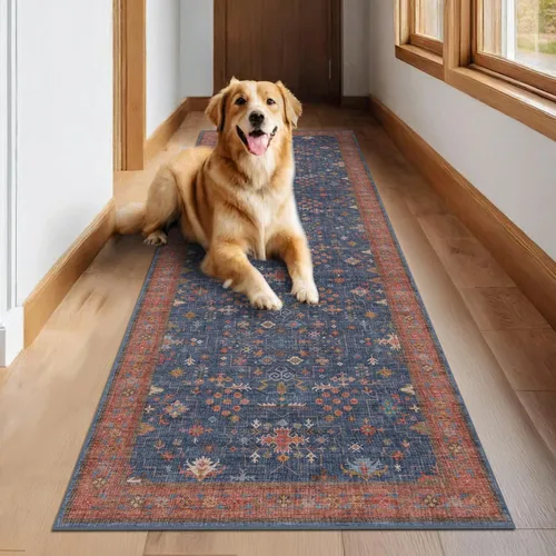 Miniatura 169 de Alfombra Boho Negra para Sala de Estar - Alfombra de Área Lavable de 10x14 Pies, Alfombras de Comedor para Debajo de la Mesa, Alfombra Suave de Pelo