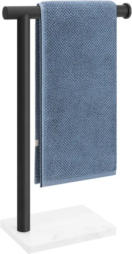 Miniatura 10 de Toallero de Mano, Soporte de Toalla de Mano para Baño con Base de Mármol, Barra de Toallero de Mano en Forma de L de Acero Inoxidable 304