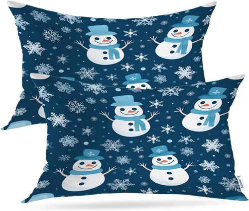 Miniatura 67 de Batmerry American Flag Ink Dot Throw Pillow Covers, Red Blue White Stars Abstract Decorative Pillow Covers Digital Printing Blended for Couch Sofa