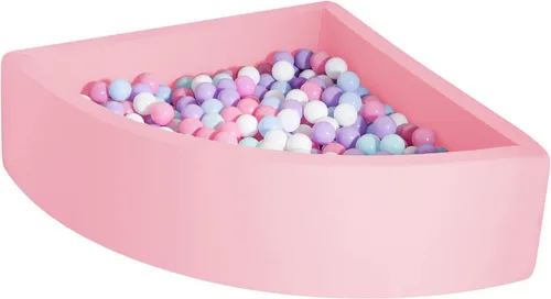Miniatura 8 de TRENDBOX Bola Pit Memory Foam Pit Soft Pool Fan-Shape Soft Equipment para niños pequeños - Gris oscuro (bolas no incluidas)