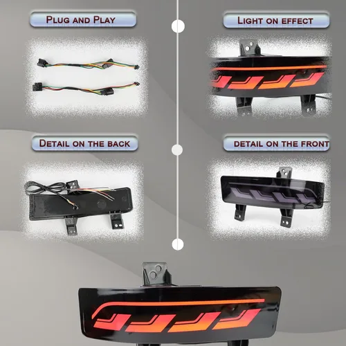 Miniatura 7 de Kit de ensamblaje de luces antiniebla de reflector LED de lente completa para parachoques trasero para Honda CRV CR-V 2020 2021 2022, luz