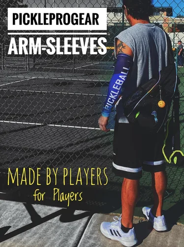 Miniatura 5 de Mangas de brazo de pickleball – Ajuste de compresión y protección UV – Mangas deportivas transpirables para jugadores – Tamaño M/L – 5 diseños