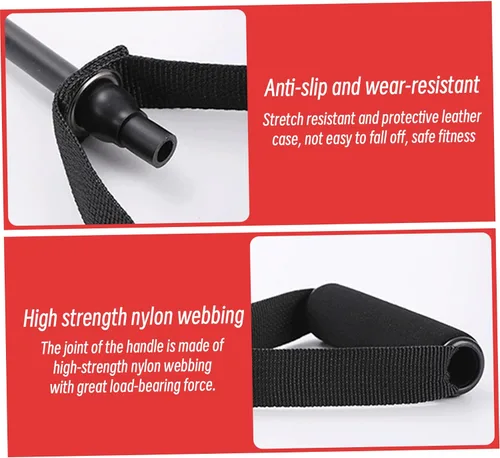 Miniatura 5 de Bandas de resistencia, bandas de resistencia de 55 pulgadas/4.6 ft 5-20 libras con asas, bandas de ejercicio con asas, bandas elásticas