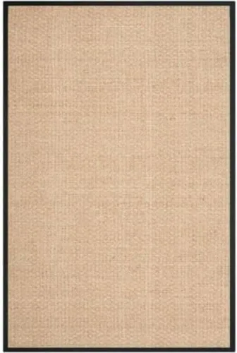 Miniatura 104 de Safavieh Natural Fiber NF114P - Alfombra redonda de hierba marina, tejido de canasta, con borde, de 244 cm, color gris Natural/ gris
