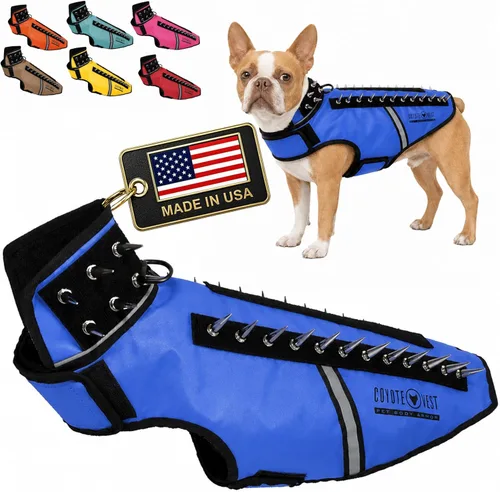 Miniatura 21 de CoyoteVest SpikeVest - Chaleco de arnés para perro, accesorios reflectantes para perros con púas para proteger a tu mascota de ataques de Raptor