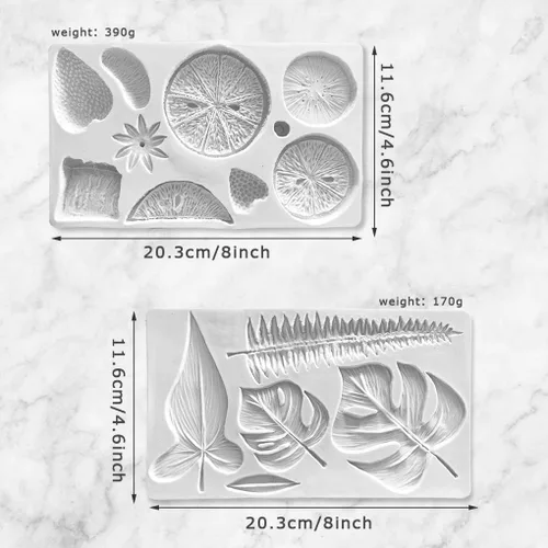 Miniatura 6 de Rolin Roly Moldes de silicona para pasteles de fondant, molde de silicona 3D para dulces, tortuga, hoja, moldes reutilizables, proyectos