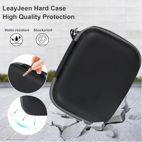 Miniatura 5 de Estuche para cámara digital Leayjeen Compatible con la cámara digital mini vintage CHUZHAO y adecuado para cámara de video portátil estilo TLR retro
