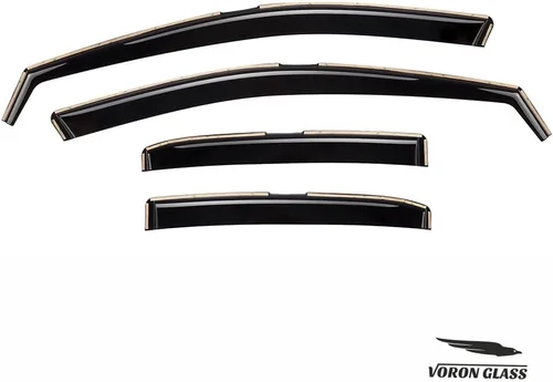 Miniatura 7 de Voron Glass - Protectores de lluvia extra duraderos en canal para Toyota Camry 2018-2024, deflectores de ventana, viseras de ventilación, 4 piezas