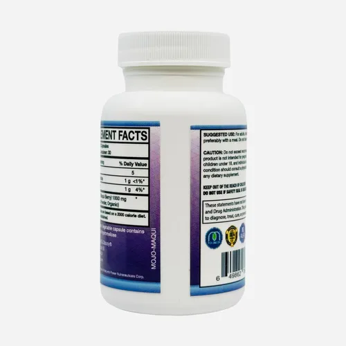 Miniatura 6 de Cápsulas de bayas Maqui, Maqui Forza Ricas en Antioxidantes, 1000 mg por porción, 60 cápsulas vegetales
