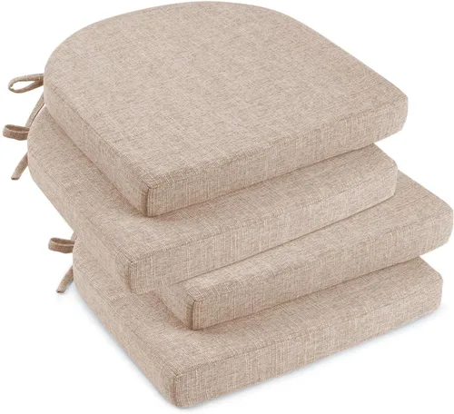 Miniatura 37 de downluxe Cojines para sillas de interior para sillas de comedor, almohadillas de espuma texturizadas suaves y cómodas para sillas de cocina