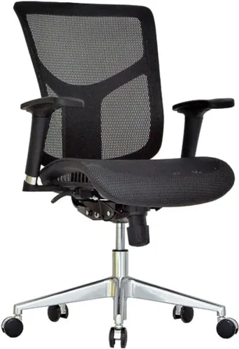 Miniatura 8 de Silla de oficina ergonómica de malla GM Seating Dreem II Serie Mesh, malla color negra, base de cromo