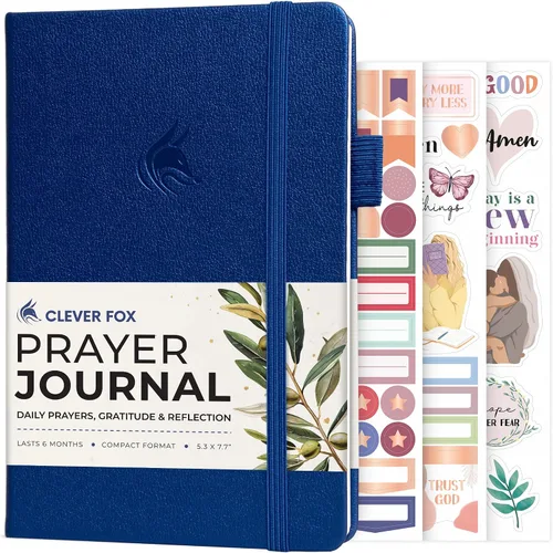 Miniatura 13 de Clever Fox Diario de oración – Cuaderno devocional diario y gratitud – Planificador religioso y libro de dioses – Regalos y accesorios basados