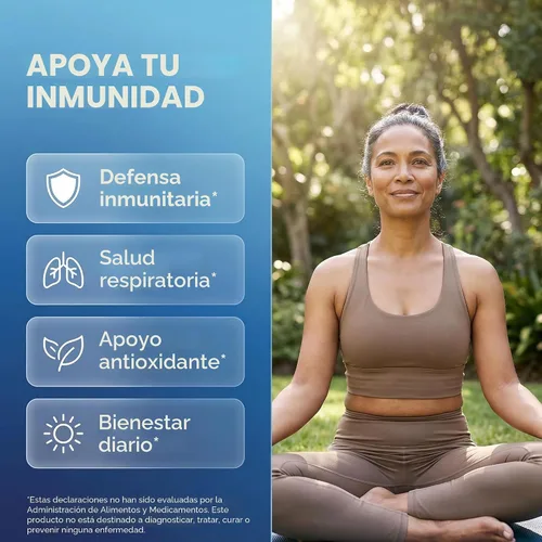 Miniatura 2 de Suplemento de apoyo de defensa inmunológica 8 en 1 con zinc 50 mg de quercetina, VIT C 1000 mg, vitamina D3 5000 IU, saúco, curcumina, jengibre