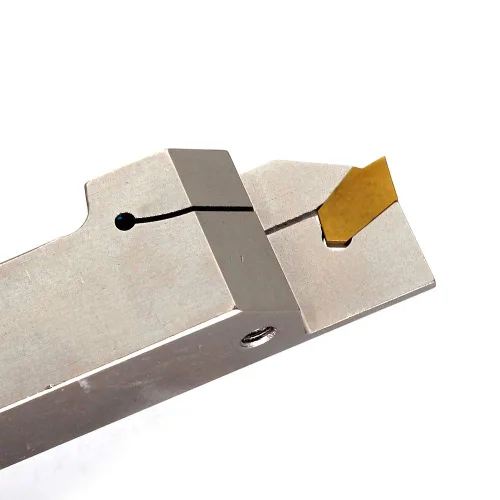 Miniatura 4 de OSCARBIDE 3/4" torno indexable ranurado titular de separación resistente niquelado QA12R-30 herramienta de corte a mano derecha con 10 piezas