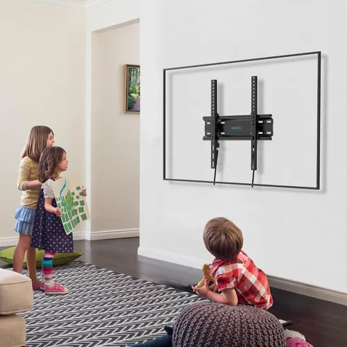 Miniatura 7 de BONTEC Soporte de pared inclinable para televisores de 23 a 60 pulgadas, diseño de perfil bajo, VESA máximo de 15.748 x 15.748 in, soporta hasta 115