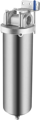 Miniatura 10 de NSF/ANSI 42 Certificación 304 Carcasa de filtro de acero inoxidable para cartucho de filtro de 10 pulgadas, carcasa de filtro de agua NPT de 3/4