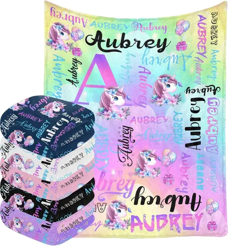 Miniatura 18 de InterestPrint Manta de bebé personalizada con nombre, lindo muñeco de nieve negro, manta personalizada con nombre para niños, niñas, niños, manta