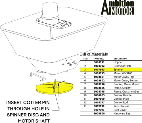 Miniatura 4 de Disco giratorio esparcidor ATV de 9 "reemplaza a los compradores SaltDogg 3007863 para ATVS100