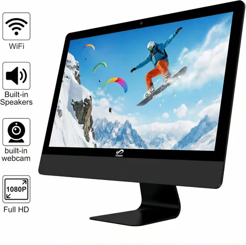 Miniatura 8 de STGSivir Computadora de escritorio todo en uno, pantalla FHD de 24", Intel Core i5 hasta 3.6G, 16G RAM, 1T SSD, WiFi, BT 5.0, teclado y mouse RGB
