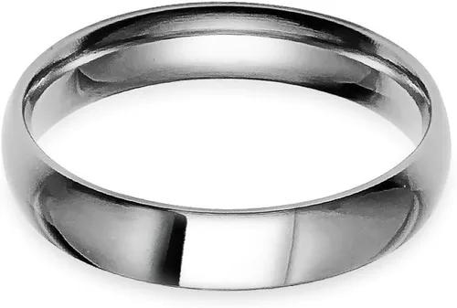 Miniatura 2 de SILVERLINE JEWELRY Anillo de boda clásico de acero inoxidable de 0.157 in de ajuste cómodo disponible en tamaños 5-14