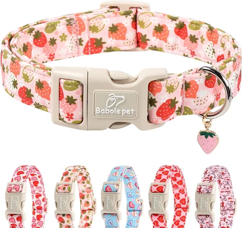 Miniatura 55 de Collar de otoño para perro, lindo collar de cachorro con hojas de otoño, ligero, cómodo, ajustable, para mascotas pequeñas, medianas y grandes