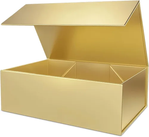 Miniatura 25 de Caja de regalo rosa de 10" x 6" x 3" con tapa de cierre magnético, caja de regalo para regalos, cajas de regalo de dama de honor, caja bonita, caja