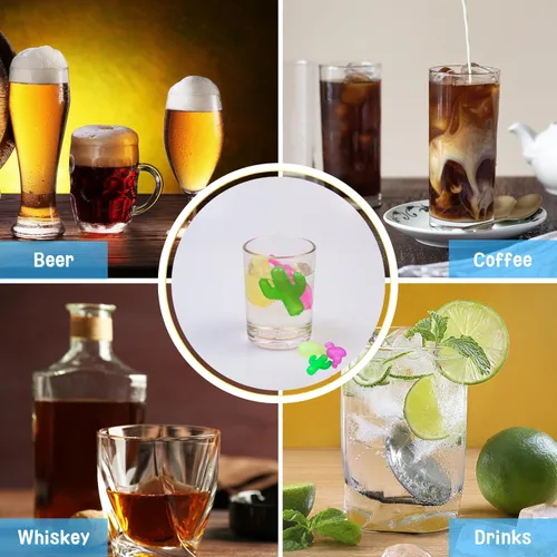 Miniatura 6 de BYTTME Cubos de hielo reutilizables con tapa y contenedor, paquete de 60 cubos de plástico para bebidas, libres de BPA, cubos de hielo reutilizables