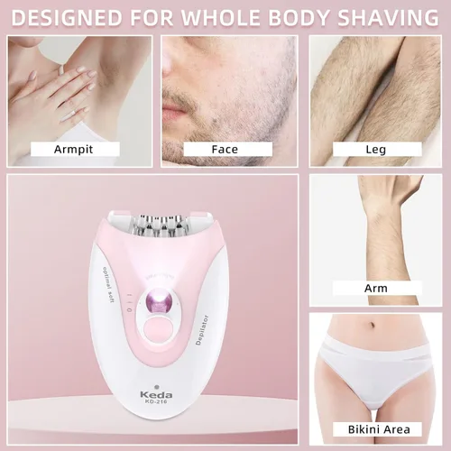 Miniatura 4 de Depiladoras para la cara de las mujeres con 2 velocidades Glabrouse Skin Depilator Face Trimmer Device Pluxy Hair Removal para depiladora facial
