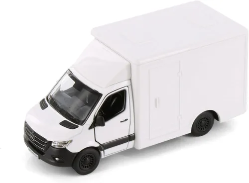Miniatura 2 de KiNSMART - Mercedes-Benz Sprinter Cargo Van 1:48 O Escala 5" Modelo de Metal Fundido a Presión Furgoneta de juguete, acción de tracción (4 juegos)