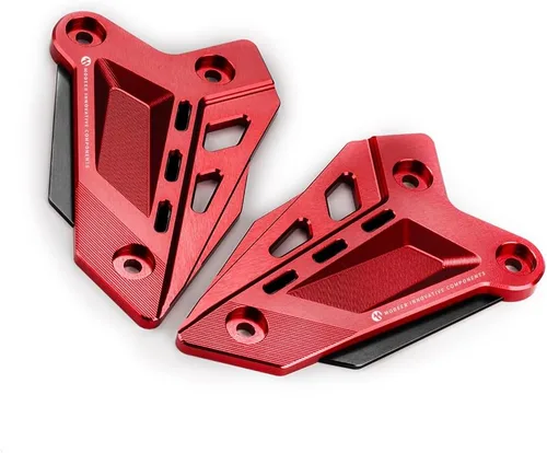 Miniatura 6 de Modeer Para Z900 2018-2023 Z900SE 2022-2023 Motocicleta CNC Reposapiés Protector de pedal Peg Heel Plates Protector Protector Z900 Z 900se Rojo-Negro