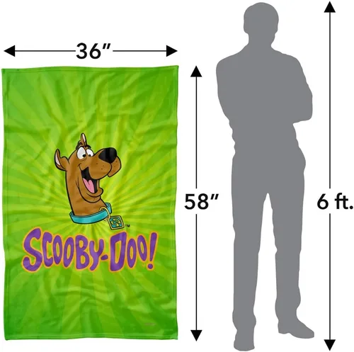 Miniatura 4 de LOGOVISION Scooby Doo Burst - Manta de forro polar de 36 x 58 pulgadas, explosión