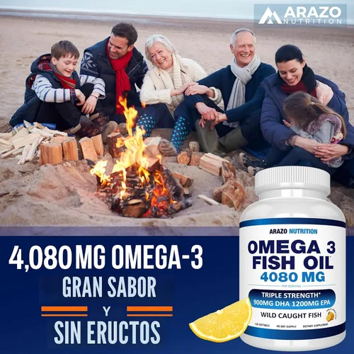 Miniatura 8 de BioScience Nutrition, aceite de pescado Omega 3 de 0.08 oz EPA alto de 0.04 oz + DHA de 0.03 oz; cápsulas que triplican la fuerza, 1