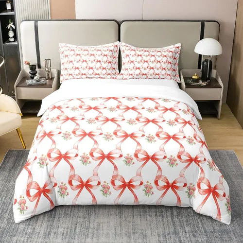 Miniatura 52 de 100% Algodón Natural Acuarela Juego de Ropa de Cama con Diseño Marino para Niños y Niñas, Juego de Cama con Estrella de Mar y Caracol Azul, Juego