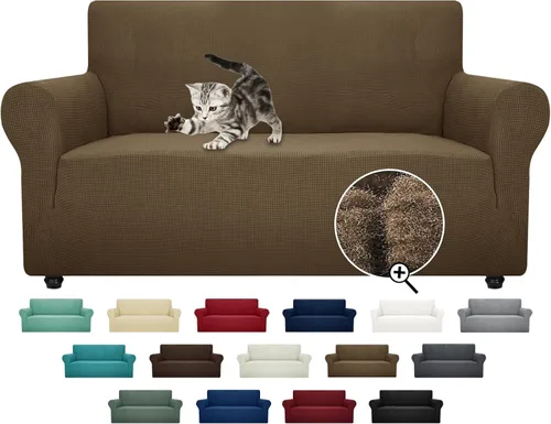 Miniatura 85 de ZNSAYOTX Funda súper elástica para silla (30"-47"), nuevas fundas de silla a rayas para sala de estar, aptas para perros y mascotas, protector