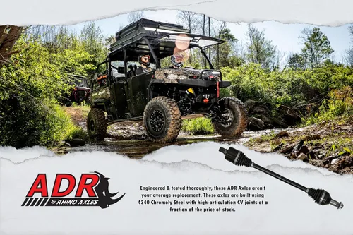 Miniatura 3 de SuperATV Eje delantero ADR resistente para Polaris Ranger 1000 / XP 1000 (ver ajuste) 1 eje delantero Hecho de acero cromado Eje rentable