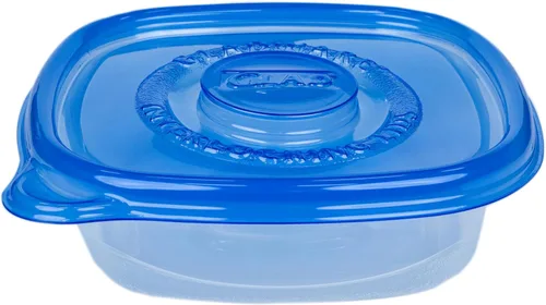 Miniatura 4 de Glad GladWare Entree - Recipientes de almacenamiento de alimentos con tapas, plástico cuadrado mediano sin BPA para preparación de comidas