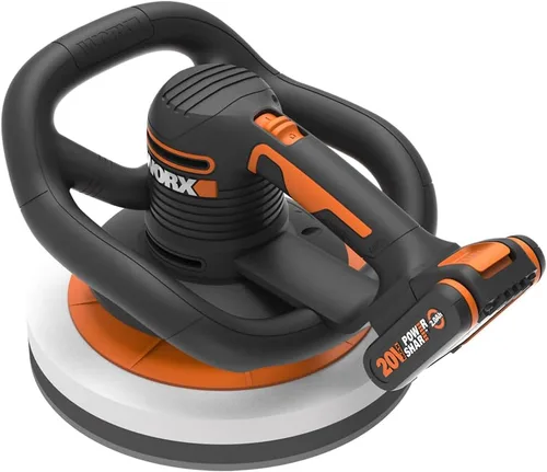 Miniatura 3 de WORX Pulidora orbital inalámbrica WX856 de 20 V, placa de 10.000 in, motor potente, diseño compacto y ergonómico, con 2 capó de alta calidad, viene