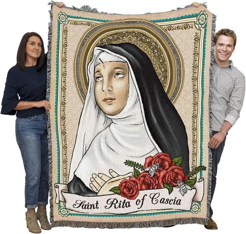 Miniatura 14 de Pure Country Weavers Manta de San Juan Diego, patrón de los pueblos indígenas, manta de tapiz de regalo religioso tejida de algodón, fabricada