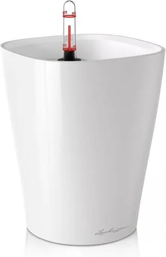 Miniatura 9 de Lechuza 14949 Mini Deltini - Maceta de riego automático para uso en interiores y exteriores, 4 x 4 x 5 pulgadas, color carbón