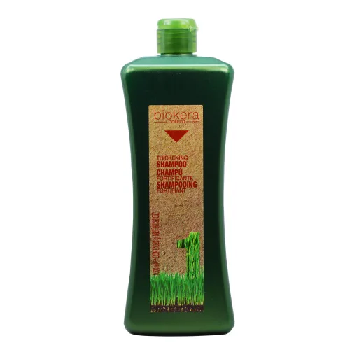 SALERM - Champú Fortificante - Champú Fortificante Biokera Natura - 33.8 fl oz - con Ginseng y Ginkgo Biloba - Nutre el cuero cabelludo - Ayuda a