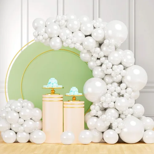Miniatura 7 de Kit de Arco de Guirnalda de Globos Arcoíris de 219 Piezas Globos de Látex de Diferentes Tamaños Globos de Fiesta Pastel Surtidos Arco de Globos