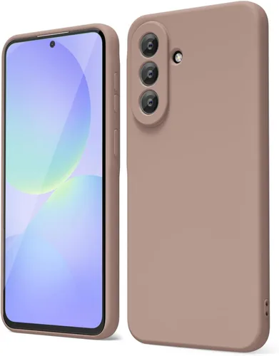 Miniatura 160 de oakxco Funda para teléfono Samsung Galaxy A12 con agarre de silicona líquida, linda delgada fina suave cubierta de gel de goma TPU lisa para mujeres