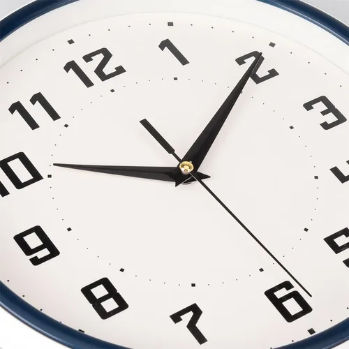 Miniatura 2 de Topkey Reloj de pared redondo silencioso para cocina, estilo moderno, sin tictac, decorativo, dormitorio, oficina, estudio, cocina, reloj de pared