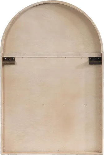 Miniatura 7 de Kate and Laurel Megara - Gabinete decorativo de pared colgante con arco de madera con puerta para almacenamiento abierto; 16 x 5 x 24; Madera Natural