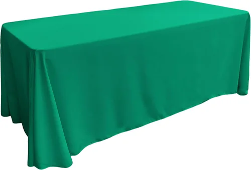 Miniatura 209 de LA Linen Mantel rectangular lavable de popelín de poliéster, resistente a las manchas y a las arrugas, cubierta de mesa 60x84, mantel de tela